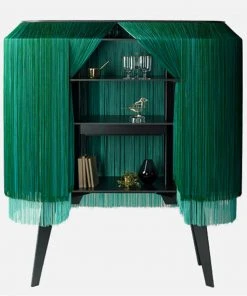 Bohemian Dream Alpaga Luxury Bar Cabinet Malachite Ibride