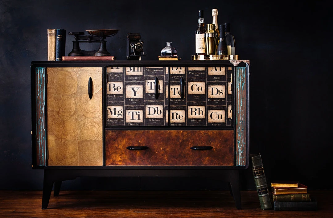 Lady Griddilebone Alchemy Restored Drinks Cabinet - Vintage Furniture for Home & Bar 3 Lady Griddilebone Alchemy Restored Drinks Cabinet