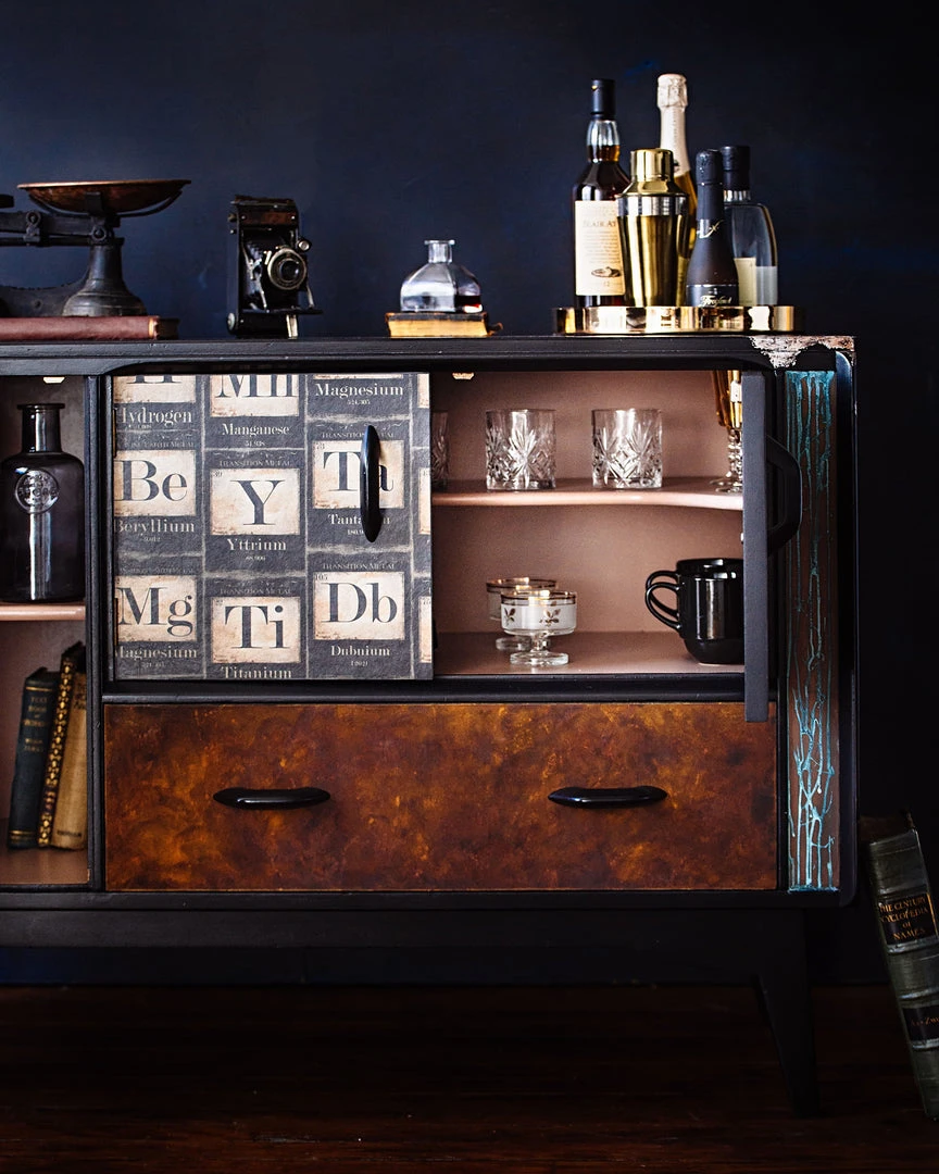 Lady Griddilebone Alchemy Restored Drinks Cabinet - Vintage Furniture for Home & Bar 8 Lady Griddilebone Alchemy Restored Drinks Cabinet