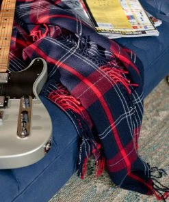 Mind The Gap Folk Couture Sutherlands Plaid Throw Blanket