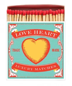 Archivist Gallery Love Heart Luxury Match Box Square Rose & Thorn