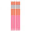 British Colour Standard New Striped Eco Dinner Candles, Orange Flame