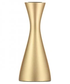 British Colour Standard Wooden Candle Holder Medium - Old Gold