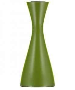 British Colour Standard New Wooden Candle Holder Medium - Olive Green