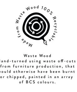 British Colour Standard New Wooden Candle Holder Tall - Derby Blue