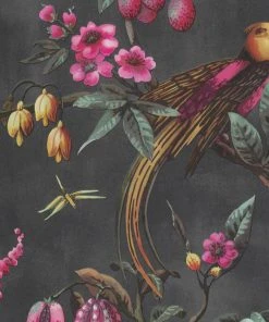 BN Rose & Thorn Fiore Aviary Bird Wallpaper