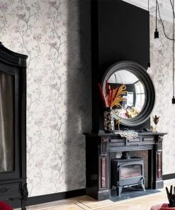 BN Rose & Thorn Fiore Aviary Bird Wallpaper