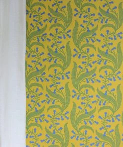 New Ellen Merchant Bluebells Wallpaper In Butter - Folk Couture Block Printed Wallpaper 17 New Ellen Merchant Bluebells Wallpaper In Butter