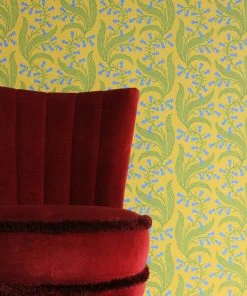 New Ellen Merchant Bluebells Wallpaper In Butter - Folk Couture Block Printed Wallpaper 21 New Ellen Merchant Bluebells Wallpaper In Butter
