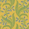 New Ellen Merchant Bluebells Wallpaper In Butter - Folk Couture Block Printed Wallpaper 1 New Ellen Merchant Bluebells Wallpaper In Butter