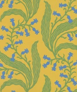 New Ellen Merchant Bluebells Wallpaper In Butter