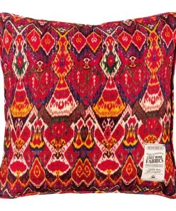 Mind The Gap Uzbek Ikat Linen Cushion