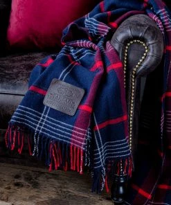 Mind The Gap Folk Couture Sutherlands Plaid Throw Blanket