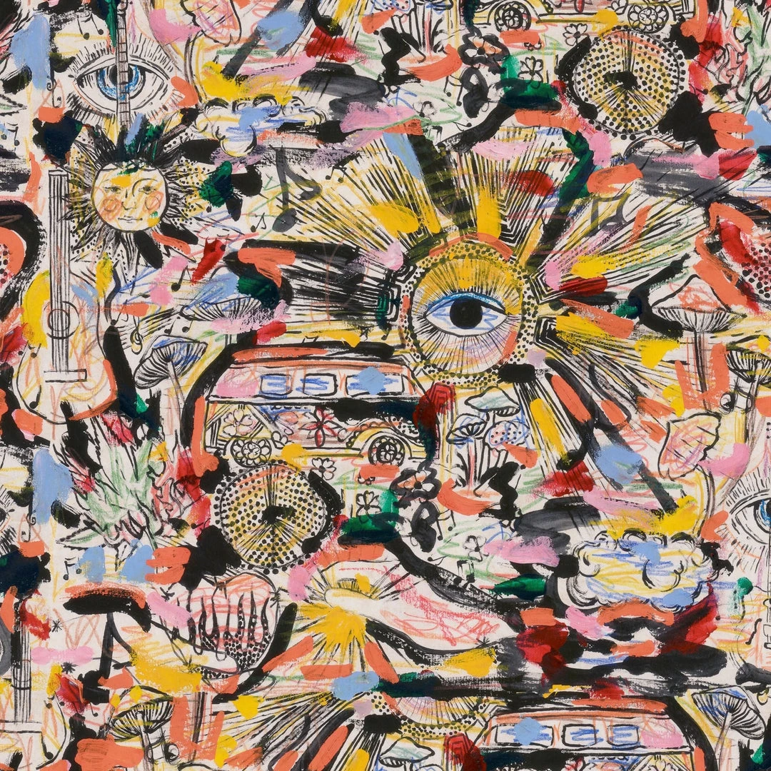 Mind The Gap Woodstock Collection Summer Of '69 Bohemian Wallpaper - Retro Comic & Themed Design 3 Mind The Gap Woodstock Collection, Summer Of '69