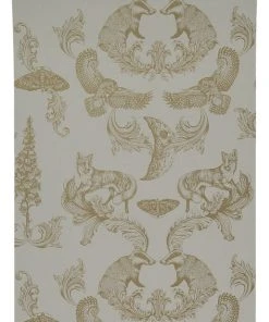The Graduate Collection Dipped In Moonlight Wallpaper - Metallic Gold & Cream