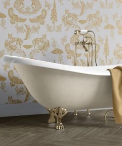 The Graduate Collection Dipped In Moonlight Wallpaper - Metallic Gold & Cream