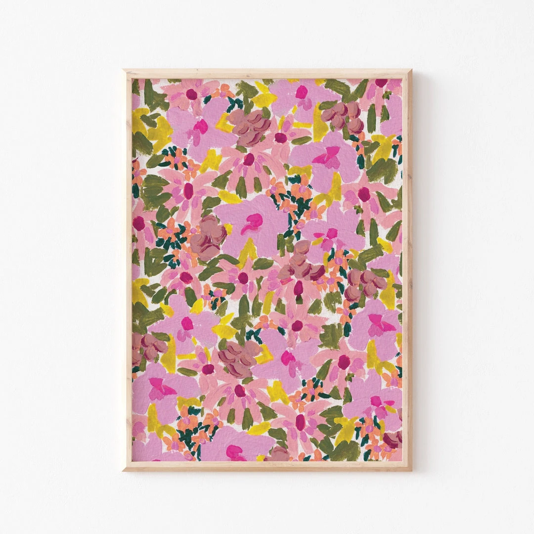 Candice Gray New Ditsy Floral Print Wall Art | Rose & Thorn Collection | Yard Friends Homeware 3 Candice Gray New Ditsy Floral Print