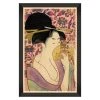 Indigena Mind The Gap Kitagawa Utamaro - Kushi Framed Art