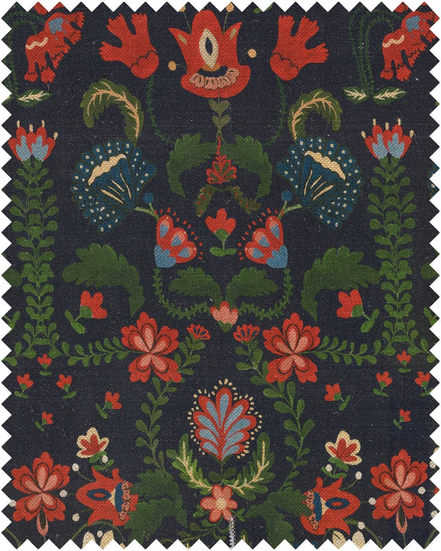 Mind The Gap Linen Fabrics - Zabola Floral Folk Couture Linen & Cotton Fabric for Homeware 3 Mind The Gap Linen Fabrics, Zabola