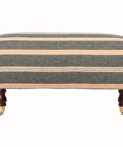 Mind The Gap New Hudson Upholstered Stool Oregon Stripes