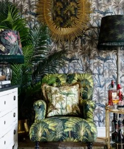Havana Tropicana Mind The Gap Linen Fabric - The Jungle Design | Premium Linen & Cotton Blend for Homeware 15 Havana Tropicana Mind The Gap Linen Fabrics, The Jungle
