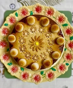 Rice By Rice New Ceramic Floral Side Plate - Cream