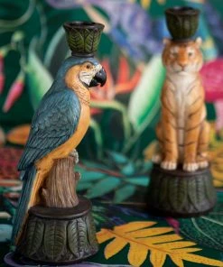 London Ornaments Tiger Candle Holder