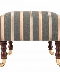 Mind The Gap New Hudson Upholstered Stool Oregon Stripes
