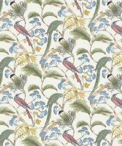 Josephine Munsey Living Branches Ivory Fabric - Linen & Cotton Blend for Homeware 7 Josephine Munsey Living Branches Fabric Ivory New