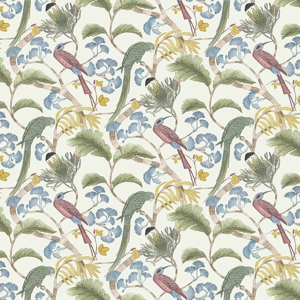 Josephine Munsey Living Branches Ivory Fabric - Linen & Cotton Blend for Homeware 5 Josephine Munsey Living Branches Fabric Ivory New