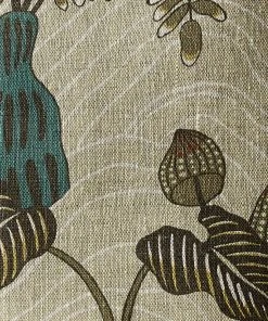 Josephine Munsey Woodland Floor Fabric Stone And Teal