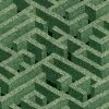 Josephine Munsey Rose & Thorn Labyrinth Wallpaper Green
