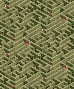 Josephine Munsey Les Jardins Royaux Labyrinth With Squirrel Wallpaper