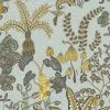 Josephine Munsey Woodland Floor Wallpaper Celadon And Lemon Wallpaper & Paint