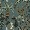 Josephine Munsey Wallpaper & Paint Woodland Floor Wallpaper Petrol And Sage