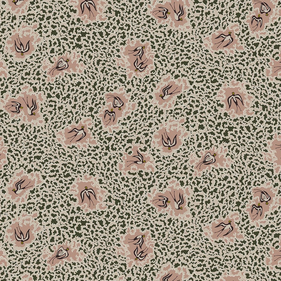 Josephine Munsey Bea's Swallows Wallpaper - Alma & Osney Blue | Nature & Animals Wallpaper 9 Josephine Munsey Bea's Swallows Wallpaper Alma & Osney Blue