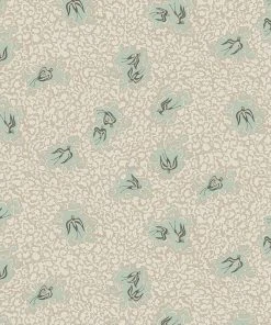 Josephine Munsey The Craftsman Bea's Swallows Wallpaper Cliffwell Stone And Radmoor Blue