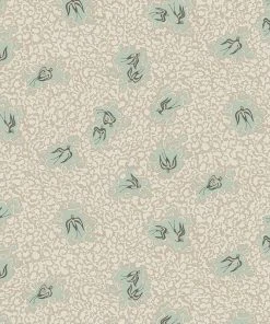 Josephine Munsey The Craftsman Bea's Swallows Wallpaper Chaingate Green & Ham Pink