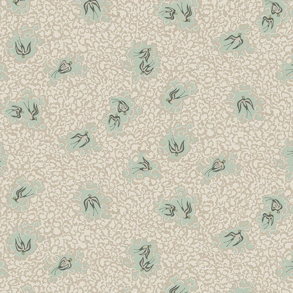 Josephine Munsey Bea's Swallows Wallpaper - Alma & Osney Blue | Nature & Animals Wallpaper 12 Josephine Munsey Bea's Swallows Wallpaper Alma & Osney Blue