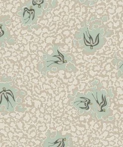 Josephine Munsey The Craftsman Bea's Swallows Wallpaper Cliffwell Stone And Radmoor Blue