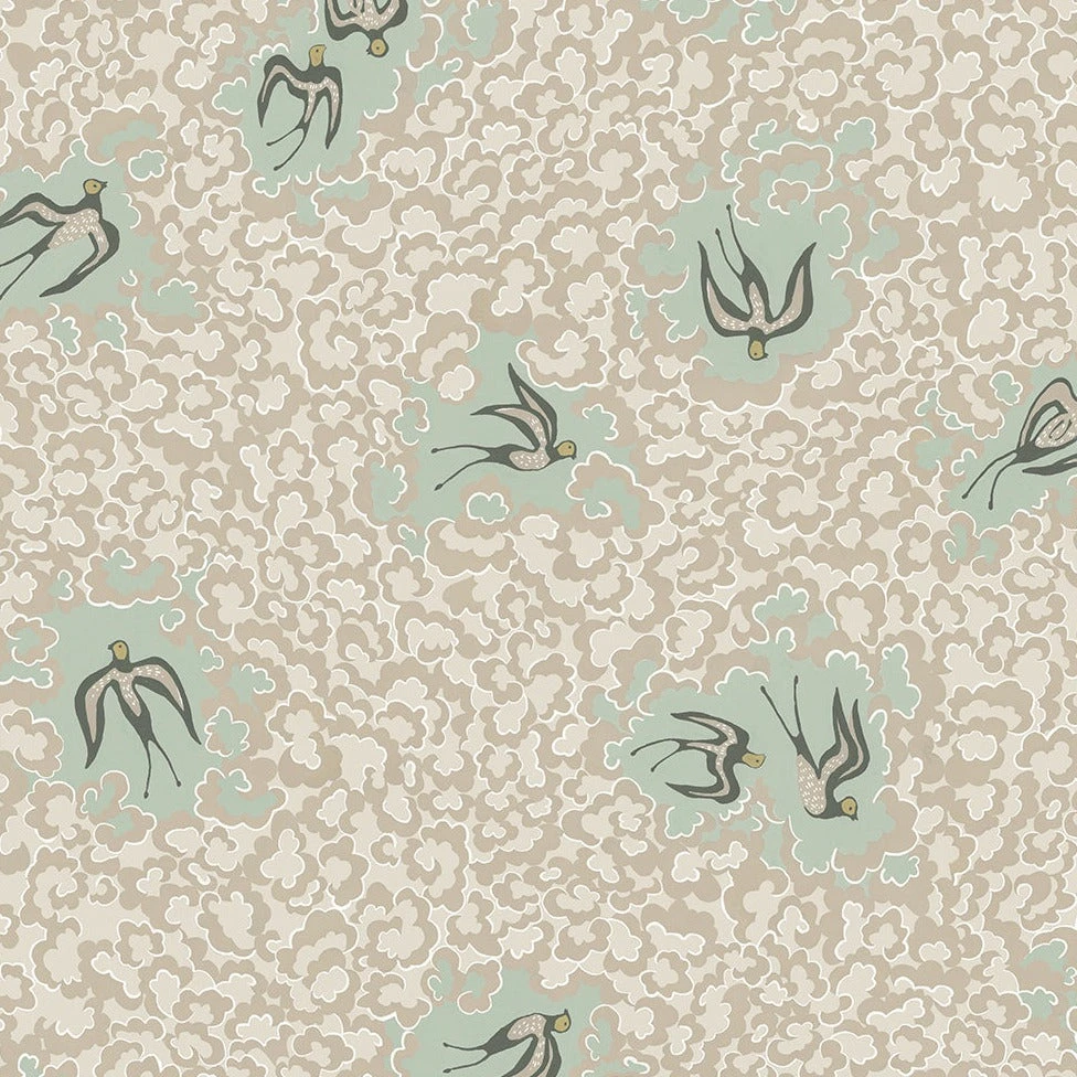 Josephine Munsey Bea's Swallows Wallpaper - Alma & Osney Blue | Nature & Animals Wallpaper 11 Josephine Munsey Bea's Swallows Wallpaper Alma & Osney Blue