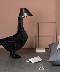 Ibride Junon - Illuminated Goose Bedside Table & Lamp