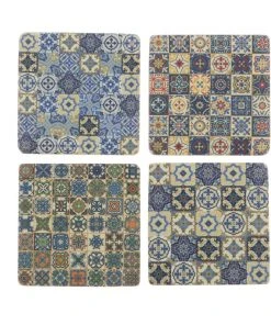 Thedesignyarduk Patchwork Coasters Set Of Four