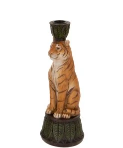 London Ornaments Tiger Candle Holder
