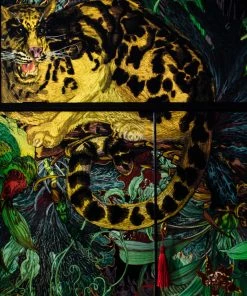 Lady Griddilebone Leopardess Vintage Drinks Cabinet Rose & Thorn