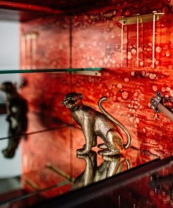 Lady Griddilebone Leopardess Vintage Drinks Cabinet Rose & Thorn