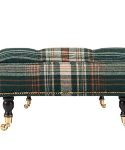 Mind The Gap Saray Ottoman - Monterey Plaid