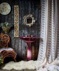 The Monkey Puzzle Tree 'Body Lace' Voile Nude Pink By Sarah Jane Palmer