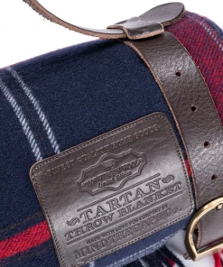 Mind The Gap Folk Couture Sutherlands Plaid Throw Blanket