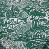 The Monkey Puzzle Tree 'All Tomorrow's Futures' Emerald Green Linen By Alexis Snell New